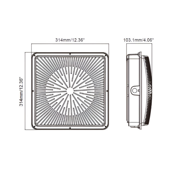 |EXT LED 72-120W 100-277V 9360-15600lm 30-50K - Imagen 3