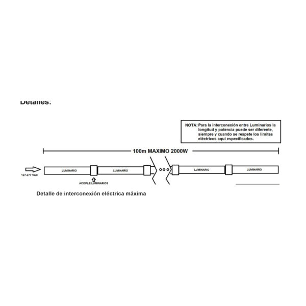 |HB LINEAL 175W 5000K 127-277V NGO - Imagen 3