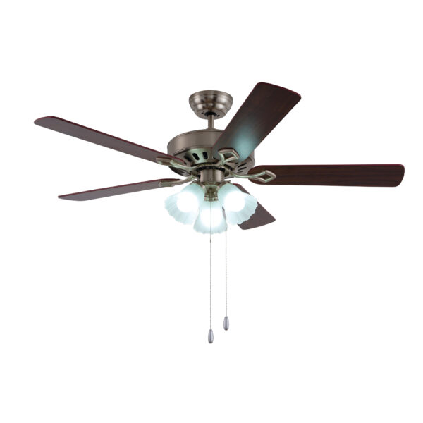 VENTILADOR DE TECHO C/LUZ, 52", 50W PALAWAN