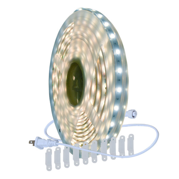 TIRA FLEXIBLE LED 3528 SMD 127V IP45 LUZ DIA - Imagen 2