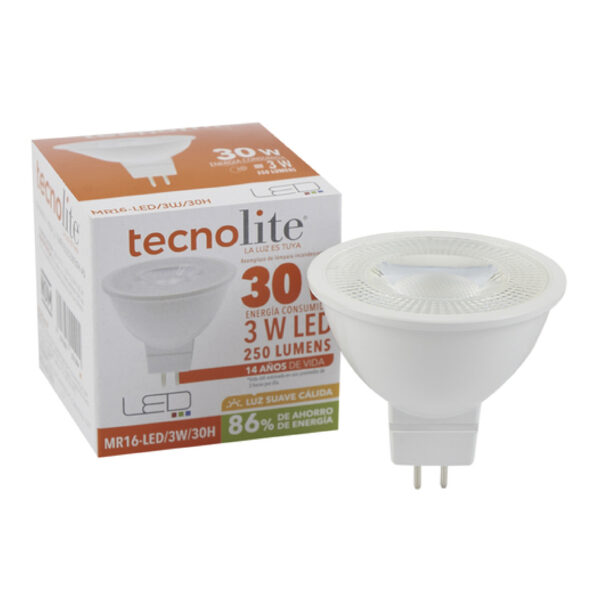 LAMPARA LED 3W 127V 3000K - Imagen 2