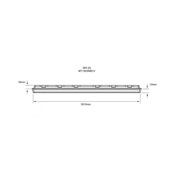 |Luminario de Aluminio para empotrar LED 36W 3000K - Imagen 2