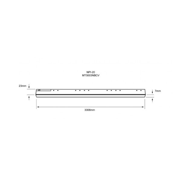 |Luminario de Aluminio para sobreponer en riel 36W 3000K - Imagen 2
