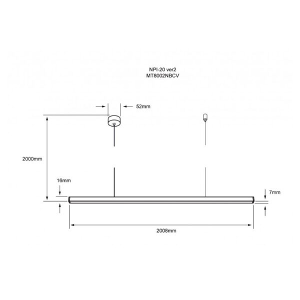 |Luminario aluminio 24W suspender en techo 3000K - Imagen 3