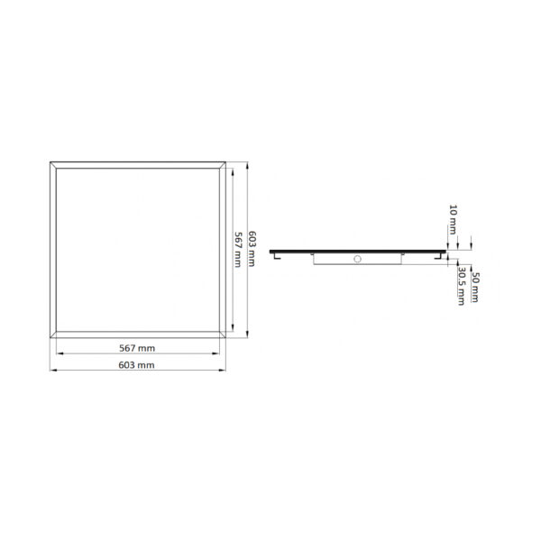 |PANELED LED 42W 4000K 127-220V BCO - Imagen 2