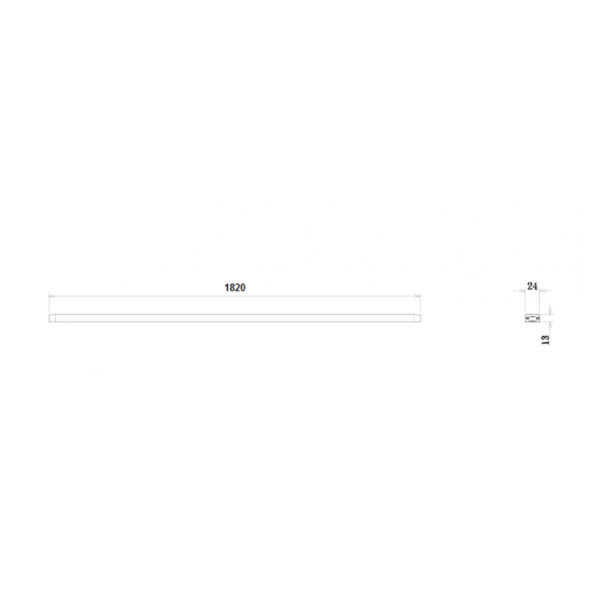 |Luminario lineal de sobreponer 24W 127-277V 3000K - Imagen 3
