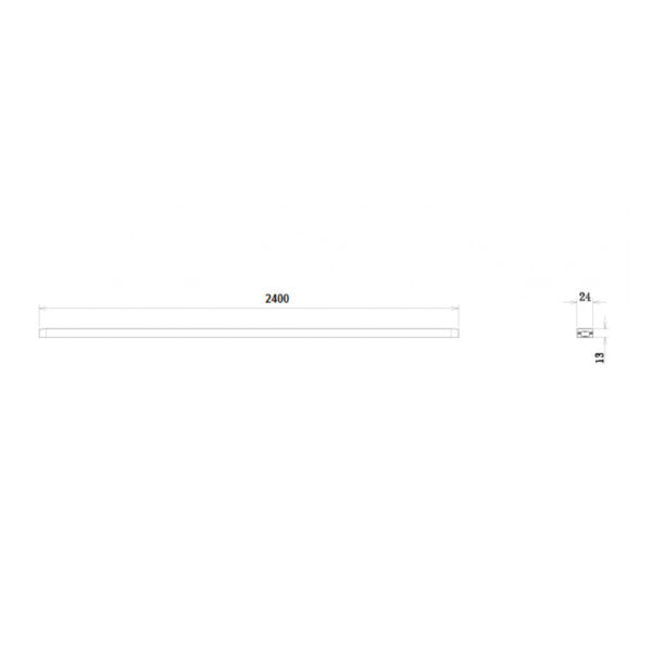 |Lumninario Lineal de Interior LED 48W 3000K - Imagen 2