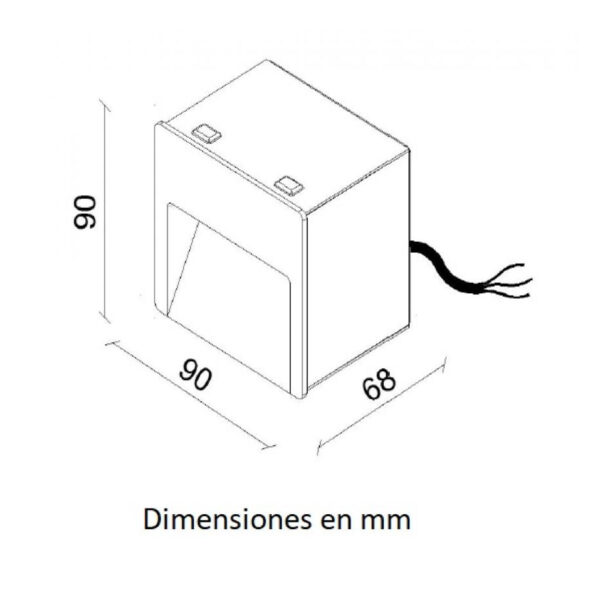 EMPOTRADO 3W 127-277 V 3000K - Imagen 2