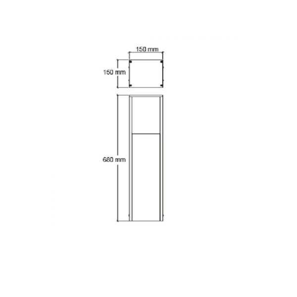 |BOLLARD MP LED A19 10W 2700K 127-277V GR - Imagen 2