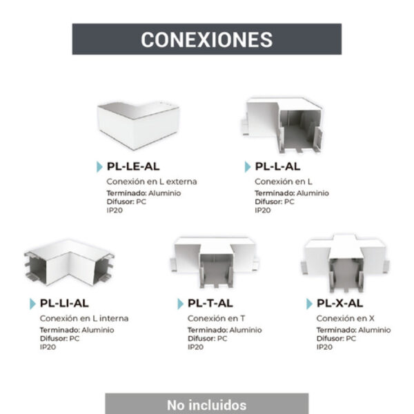 |Perfil lineal con disipador de calor y cubierta PC - Imagen 3