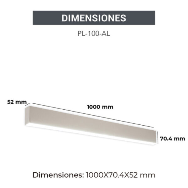 |Perfil lineal con disipador de calor y cubierta PC - Imagen 4