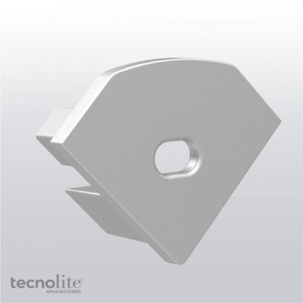 TAPA FINAL PARA PERFIL DE ALUMINIO PARA ESQUINA SIN  SALIDA