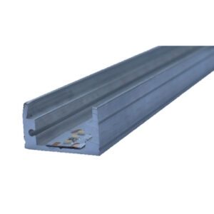 PERFIL LINEAL DE ALUMINIO PARA SOBREPONER EN COLOR NEGRO