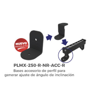 BASES ACCESORIO DE PERFIL PARA GENERAR AJUSTE DE ÁNGULO DE INCLINACIÓN