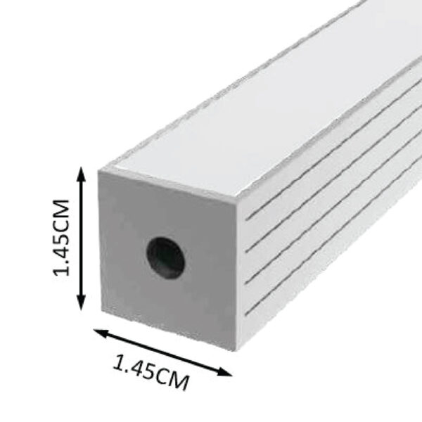 KIT DE PERFIL LINEAL PARA SOBREPONER EN COLOR ALUMINIO - Imagen 2