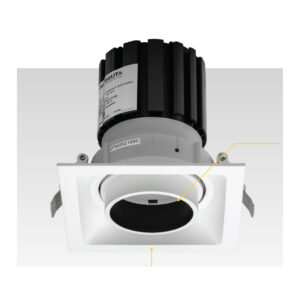 LED EMPOTRAR GALA PRO ATENUABLE 0-10V, 21W, 100-277 V, 1400LM, 4000K, NGRO