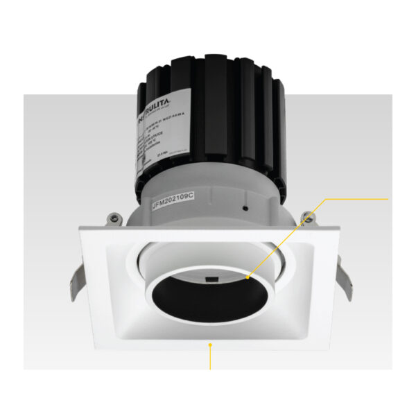 LED EMPOTRAR GALA PRO ATENUABLE 0-10V, 21W, 100-277 V, 1400LM, 4000K, NGRO