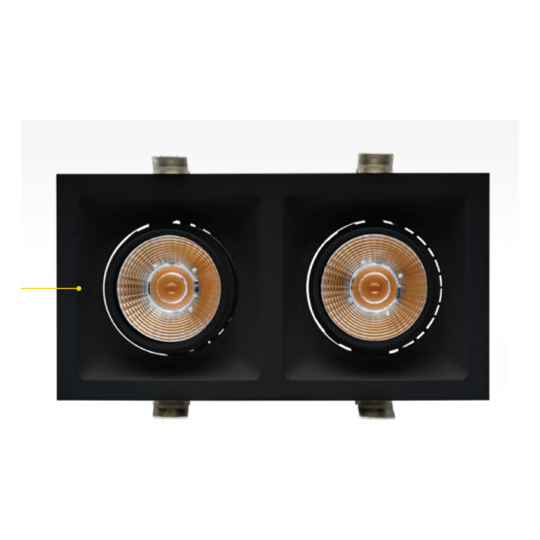 LED EMPOTRARGALA PRO ATENUABLE 0-10V, 42W, 100-277 V, 2800LM, 4000K, NGRO