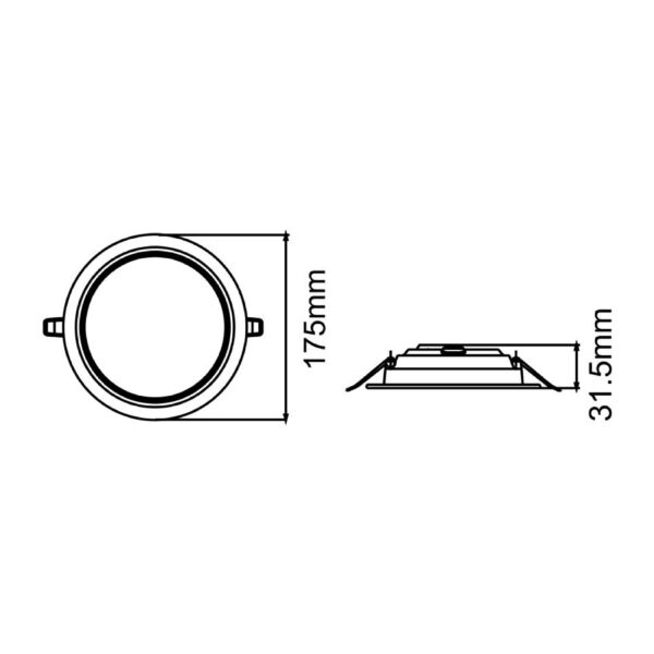 |Luminario empotrado 18w 127-220v LED - Imagen 2