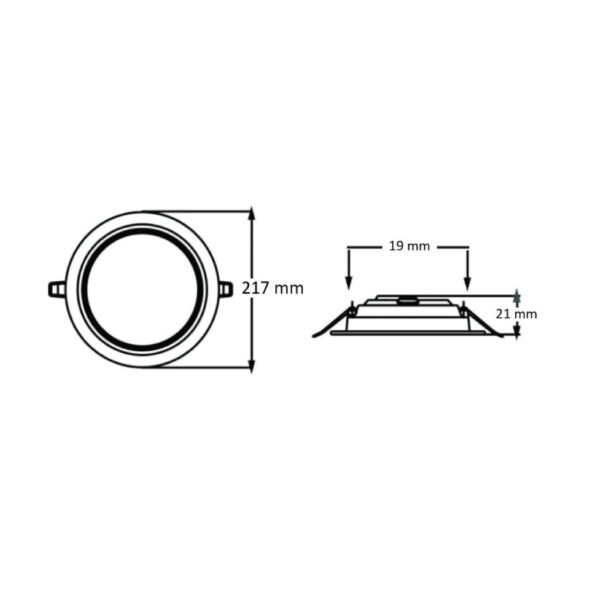 |LITEPAD R 20W 120¿ 3000K 127-277V BCO - Imagen 3