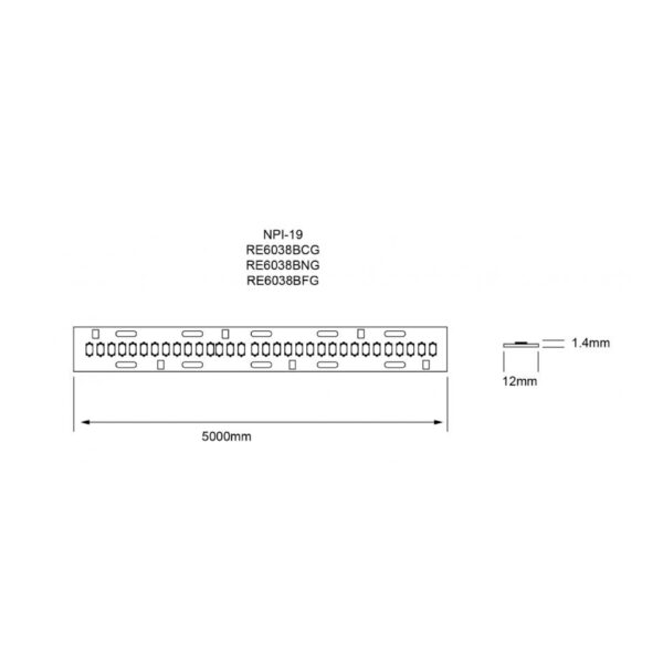 |STRIP LINE LED 120W 6500K 24VDC IP 20 120W 5M - Imagen 2