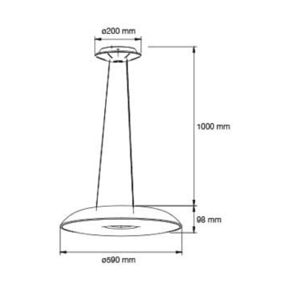 |DISE„O FLAT LED 57W CALIDO 127-220V~ BCO - Imagen 2