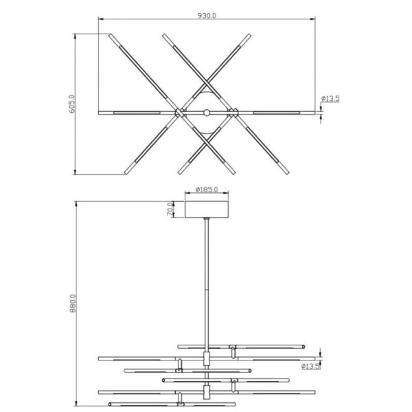 |Luminario Decorativo 56W 100-240 V 3000K - Imagen 2