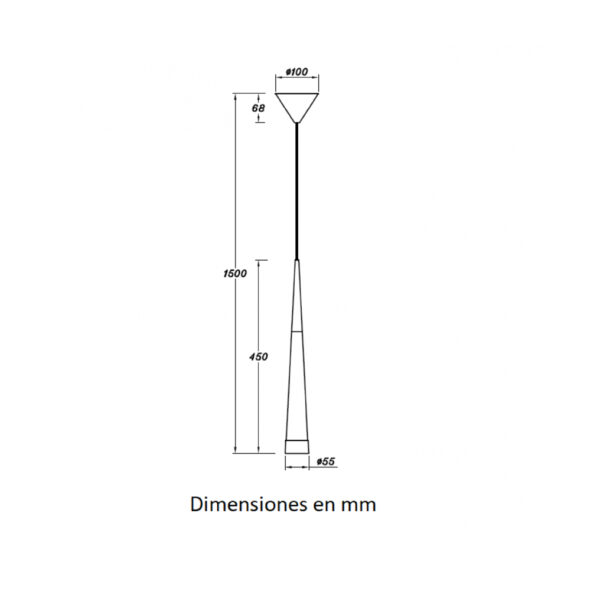 |Luminario Elegance de Suspender 8W 127-220V - Imagen 2