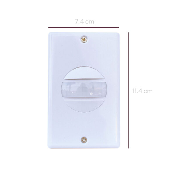 SENSOR DE MOVIMIENTO 180º INFRARROJO SWITCH PARA PARED - Imagen 2