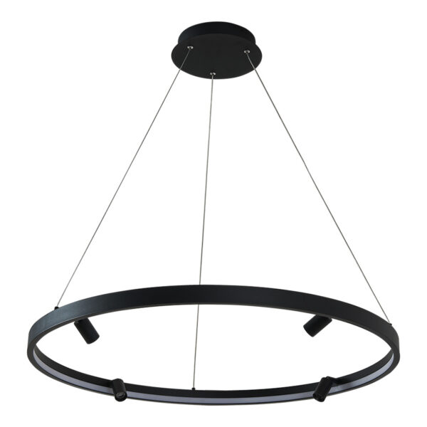 |LAMP-COLG. LED CURAZAO PENSIL 42W, 127V, 1700LM,  3000K NGR - Imagen 2