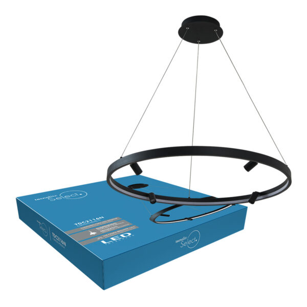 |LAMP-COLG. LED CURAZAO PENSIL 42W, 127V, 1700LM,  3000K NGR - Imagen 3