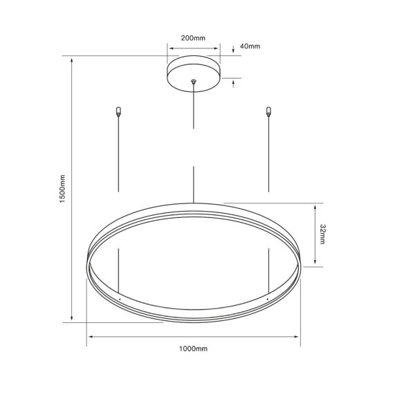 |LAMP-COLG. MARTINICA PENSIL 100 70W, 127V, 3200LM, 3000K DOR - Imagen 3