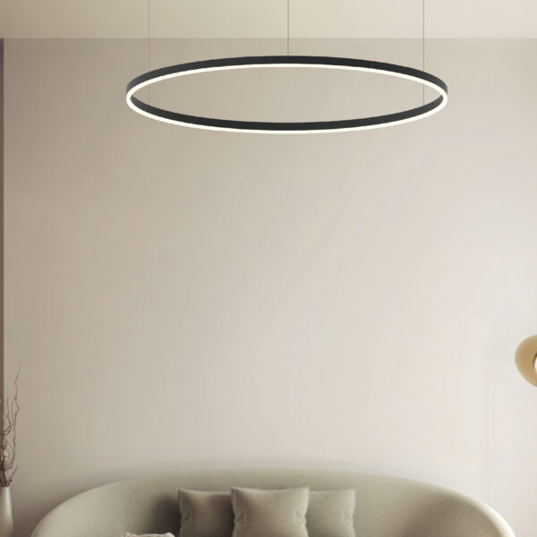LAMP-COLG. LED MARTINICA PENSIL 100 70W, 127V, 2400LM, 3000K NGRO - Imagen 2