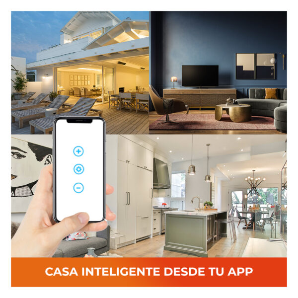 |INTERRUPTOR DE LUZ INTELIGENTE CREATOR IV, 3 BOTONES TÁCTILES, WI-FI, BCO - Imagen 3