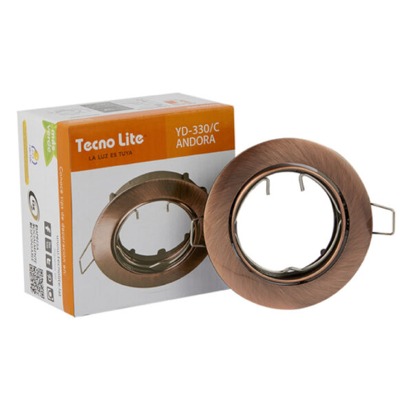 LUMINARIA COLGANTE NEGRO/COBRE 1X60W ZAFRA - Imagen 2