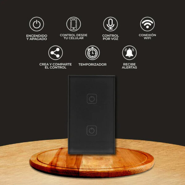 |APAGADOR INTELIGENTE WIFI 2 BOTONES TÁCTILES, CREATOR SN II - Imagen 3