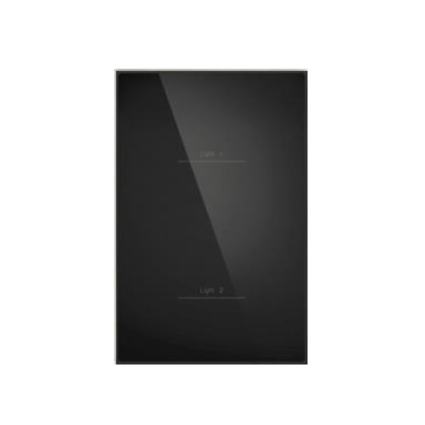 |INTERRUPTOR CON DOS BOTONES NEGRO CON NEUTRO