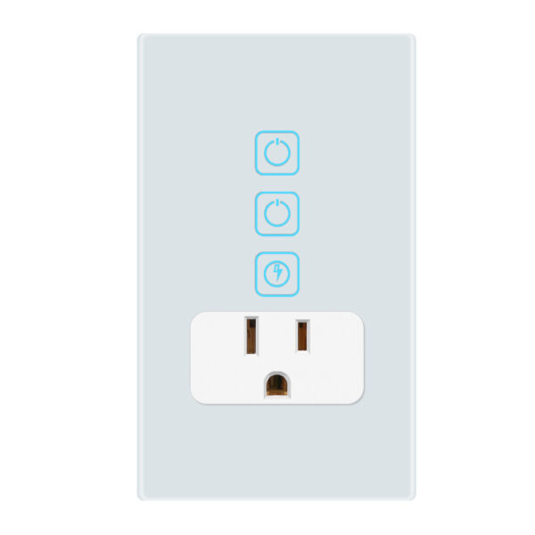 |APAGADOR INTELIGENTE WIFI 2 BOTONES TÁCTILES Y 1 ENCHUFE, CABLE NEUTRO POWER CREATOR II BCO