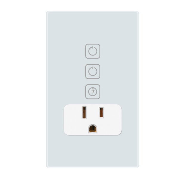 |APAGADOR INTELIGENTE WIFI 2 BOTONES TÁCTILES Y 1 ENCHUFE, CABLE NEUTRO POWER CREATOR II BCO - Imagen 3