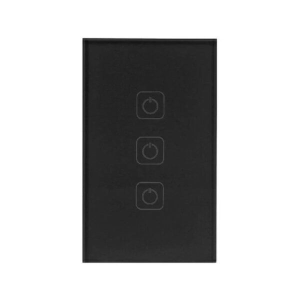 |APAGADOR INTELIGENTE WIFI,  3 BOTONES TÁCTILES, S/NEUTRO CREATOR SN III NGRO - Imagen 2