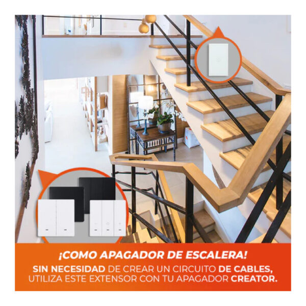 |APAGADOR INALÁMBRICO, ACC/CREATOR III, 3 BOTONES NGRO - Imagen 3