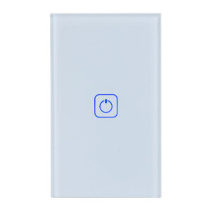 |INTERRUPTOR DE LUZ INTELIGENTE, 1 BOTÓN TÁCTIL, WI-FI, CRISTAL