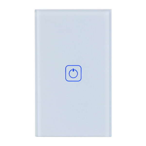 |INTERRUPTOR DE LUZ INTELIGENTE, 1 BOTÓN TÁCTIL, WI-FI, CRISTAL