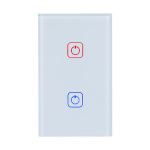 |INTERRUPTOR DE LUZ INTELIGENTE, 2 BOTONES TÁCTILES, WI-FI, BCO