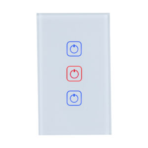|INTERRUPTOR DE LUZ INTELIGENTE, 3 BOTONES TÁCTILES, WI-FI, BCO