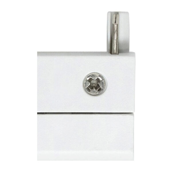 CONECTOR A 90° VERTICAL PARA BASE DE TRACKLIGHT SLIM, COLOR BLANCO - Imagen 2