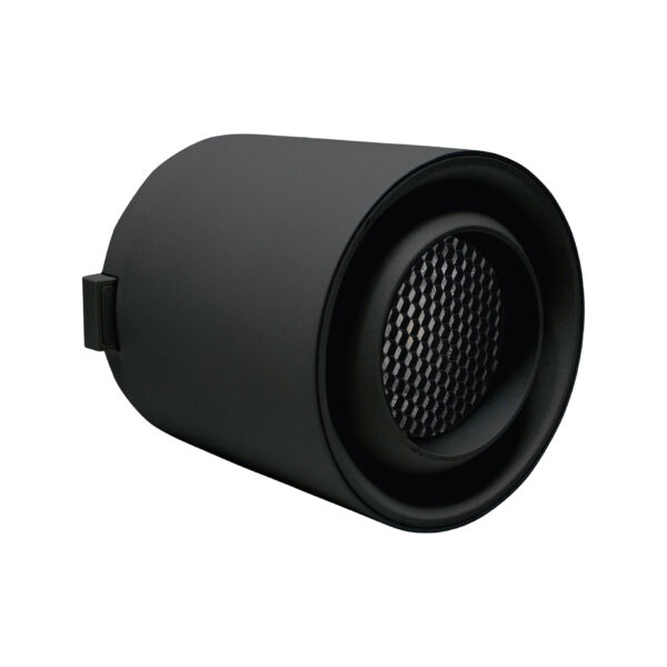SPOT FIJO PARA TRACKLIGHT MAGNÉTICO DE 48V, COLOR NEGRO CON ILUMINACIÓN EN 3000 K