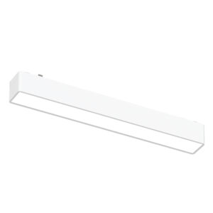 REGLETA FIJA CON CUBIERTA OPALINA PARA TRACKLIGHT MAGNETICO 48V COLOR BLANCO 3000 K