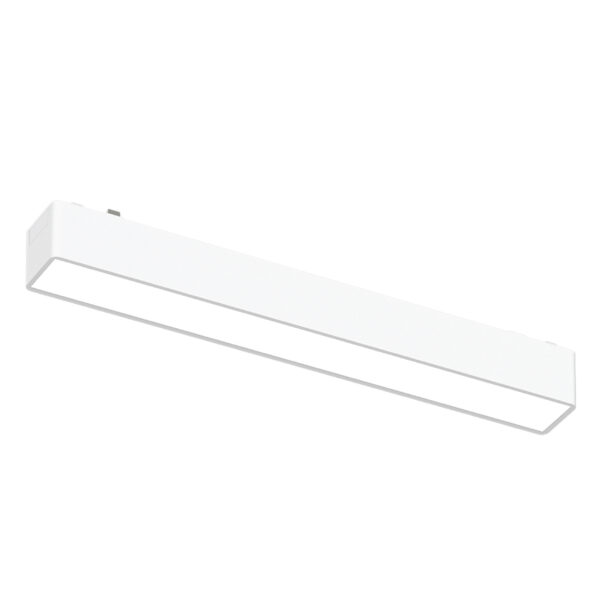 REGLETA FIJA CON CUBIERTA OPALINA PARA TRACKLIGHT MAGNETICO 48V COLOR BLANCO 3000 K