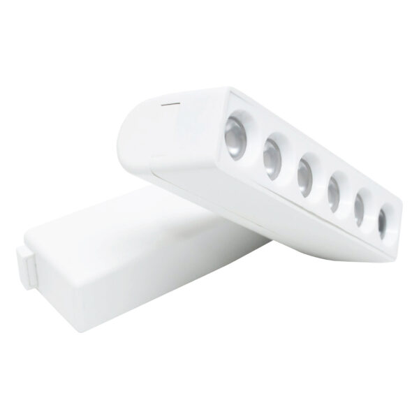 REGLETA DIRIGIBLE CON CUBIERTA ANTIDESLUMBRANTE PARA TRACKLIGHT MAGNETICO 48V COLOR BLANCO 3000 K